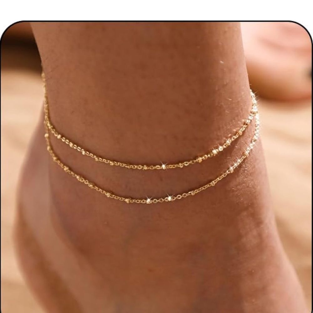 NEW 14K Gold Plated Elegant Anklet Bracelet